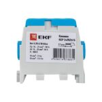 Клемма распределительная КСР с двойн. винтом 2х25/2х16 син. PROxima EKF ksr-2.25-2.16-blue — изображение 3
