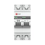Выключатель автоматический модульный 2п C 6А 4.5кА ВА 47-63 PROxima EKF mcb4763-2-06C-pro — изображение 3