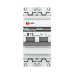 Выключатель автоматический модульный 2п B 10А 4.5кА ВА 47-63 PROxima EKF mcb4763-2-10B-pro — изображение 5