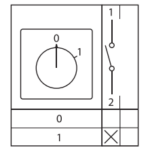 Переключатель кулачковый ПК-1-11 1П 10А "0-1" EKF pk-1-11-10 — изображение 6