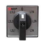 Переключатель кулачковый ПК-1-64 10А для вольтметра EKF pk-1-64-10 — изображение 2