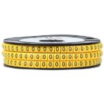 Маркер каб. 1.5кв.мм "0" (к-1000ед) (ЕС-0) EKF plc-KM-1.5-0 — изображение 2