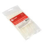 Хомут кабельный 2.5х150 нейл. бел. (уп.100шт) EKF plc-c-2.5x150 — изображение 3