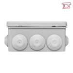 Коробка распределительная КМР-030-014 100х100х50 IP55 с крышкой для прямого монтажа 10 мембранных вводов сер. EKF plc-kmr-030-014 — изображение 6