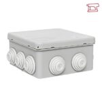Коробка распределительная КМР-030-014 100х100х50 IP55 с крышкой для прямого монтажа 10 мембранных вводов сер. EKF plc-kmr-030-014 — изображение 4