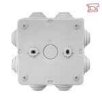 Коробка распределительная КМР-030-031 85х85х40 IP55 с крышкой для прямого монтажа 8 мембранных вводов сер. EKF plc-kmr-030-031 — изображение 6