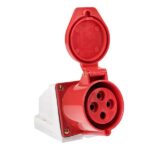 Розетка наружн. уст. 32А 380В 3P+РЕ IP44 (124) EKF ps-124-32-380 — изображение 2