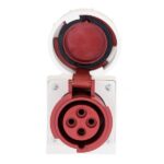 Розетка стационарная наружная 1242 3Р+РЕ 32А 380В IP67 PROxima EKF ps-1242-32-380 — изображение 3