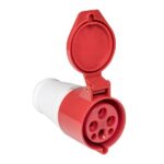 Розетка кабельная 16А 380В 3P+РЕ IP44 (214) EKF ps-214-16-380 — изображение 6