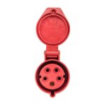 Розетка кабельная 16А 380В 3P+РЕ+N IP44 (215) EKF ps-215-16-380 — изображение 3