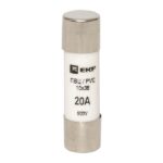 Вставка плавкая цилиндрическая ПВЦ 10х38 20А EKF pvc-10x38-20 — изображение 2