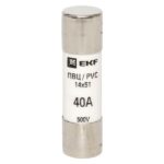 Вставка плавкая цилиндрическая ПВЦ 14х51 40А EKF pvc-14x51-40 — изображение 2