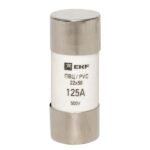 Вставка плавкая цилиндрическая ПВЦ 22х58 125А EKF pvc-22x58-125 — изображение 2