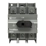 Рубильник 3п 100А с рукояткой управления для прямой установки TwinBlock PROxima EKF tb-100-3p-f — изображение 4