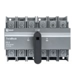 Рубильник 3п 40А реверсивный с рукояткой для прямой установки TwinBlock EKF tb-s-40-3p-rev — изображение 6