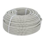 Труба гофрированная ПВХ d25мм с протяжкой сер. (уп.50м) Plast PROxima EKF tg-z-25